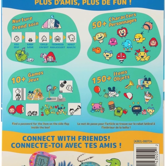 Tamagotchi Connection - Translucent Pink NO BOX / BATTERY - Picture 3 of 9